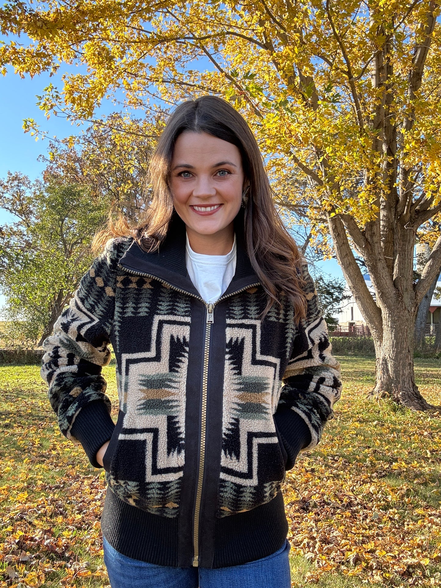 HARDING FOXGLOVE FLEECE BOMBER JACKET