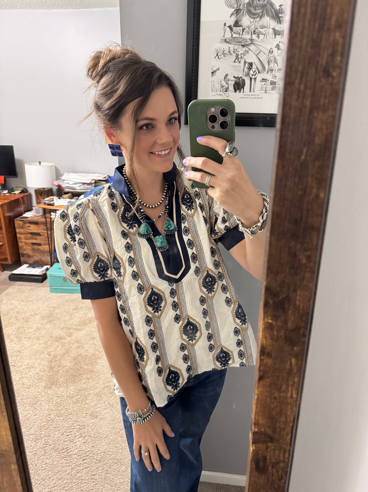 The Make a Statement Blouse (Medium Only)