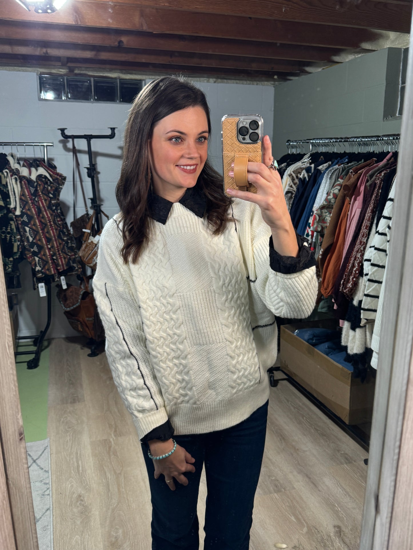 Extended Sizes - Perfect Cable Knit Sweater (3XL)