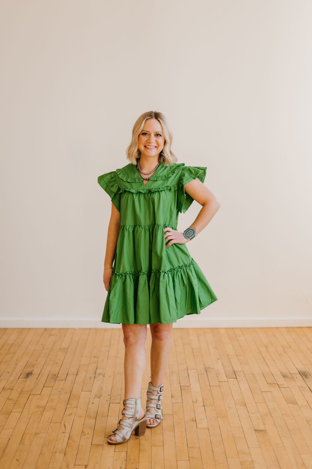 The Carlie Flutter and Frill Dress