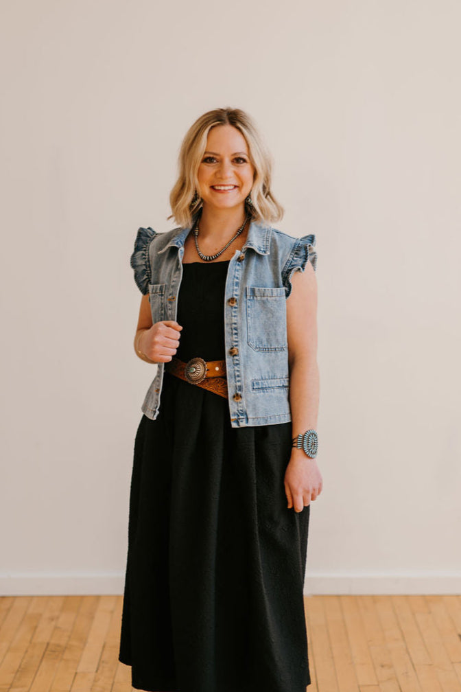 The Iris Denim Vest