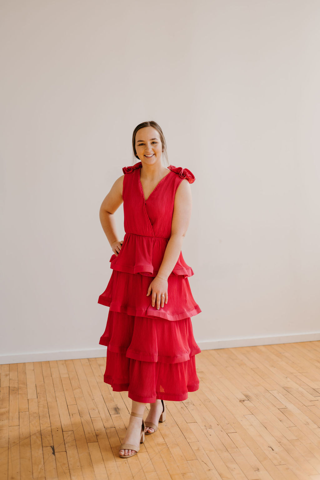 The Randi Ruffled Maxi Dress (Small and Medium) Small The Randi Ruffled Maxi Dress (Small and Medium) Small