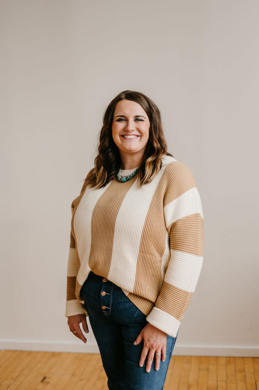 Extended Sizes - The Sunflower Knit Sweater