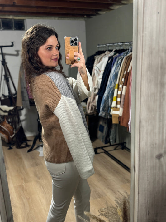 The Candace Color Block Sweater