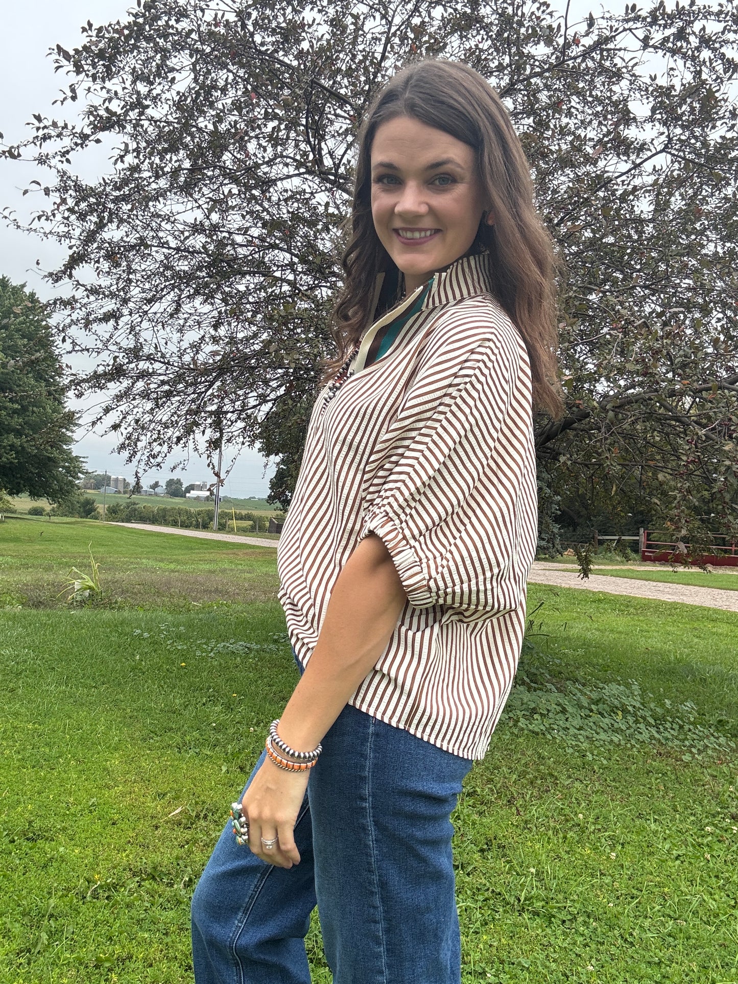 The Sunday Stripes Blouse (Full Size Run)