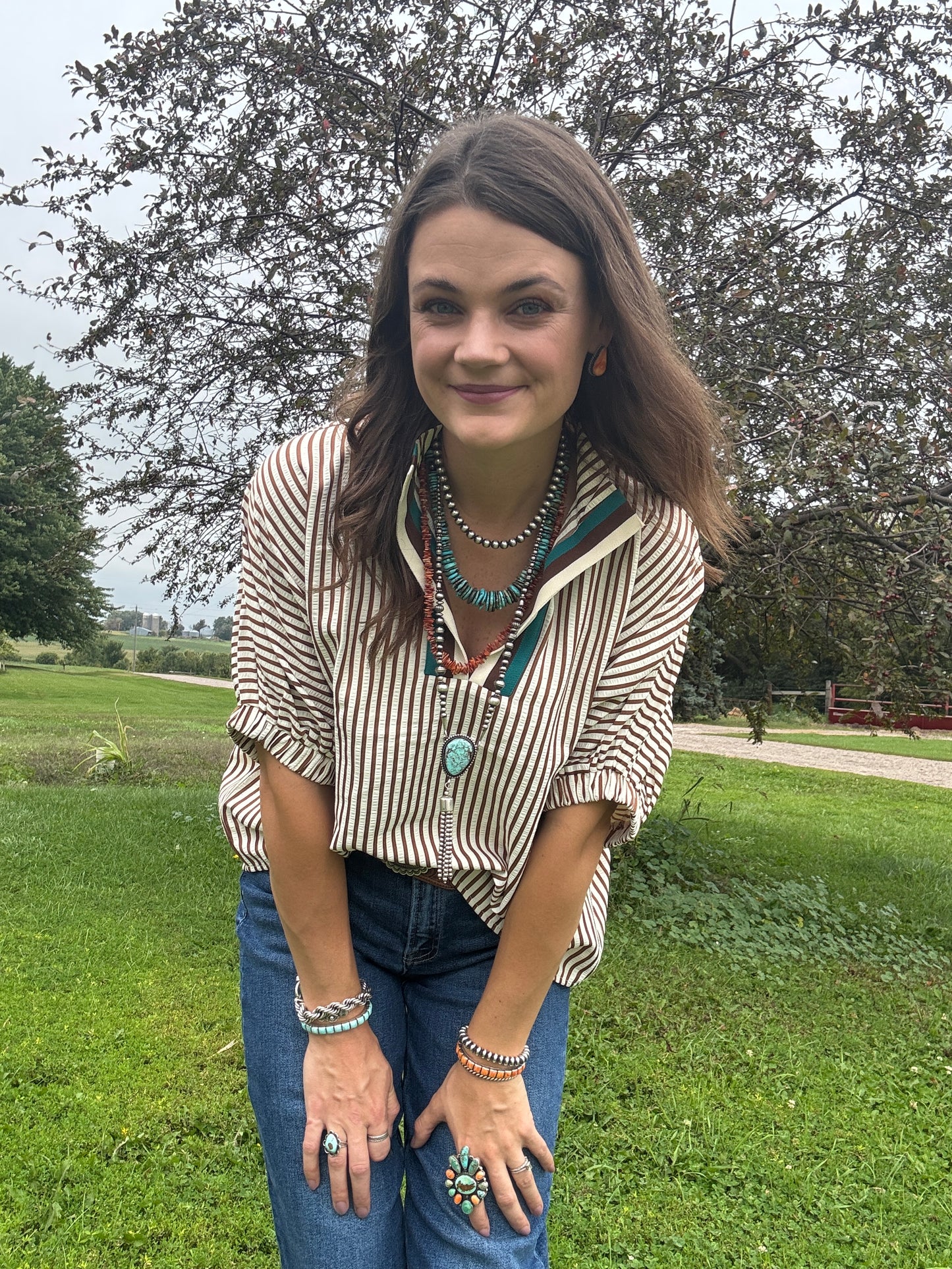 The Sunday Stripes Blouse (Full Size Run)