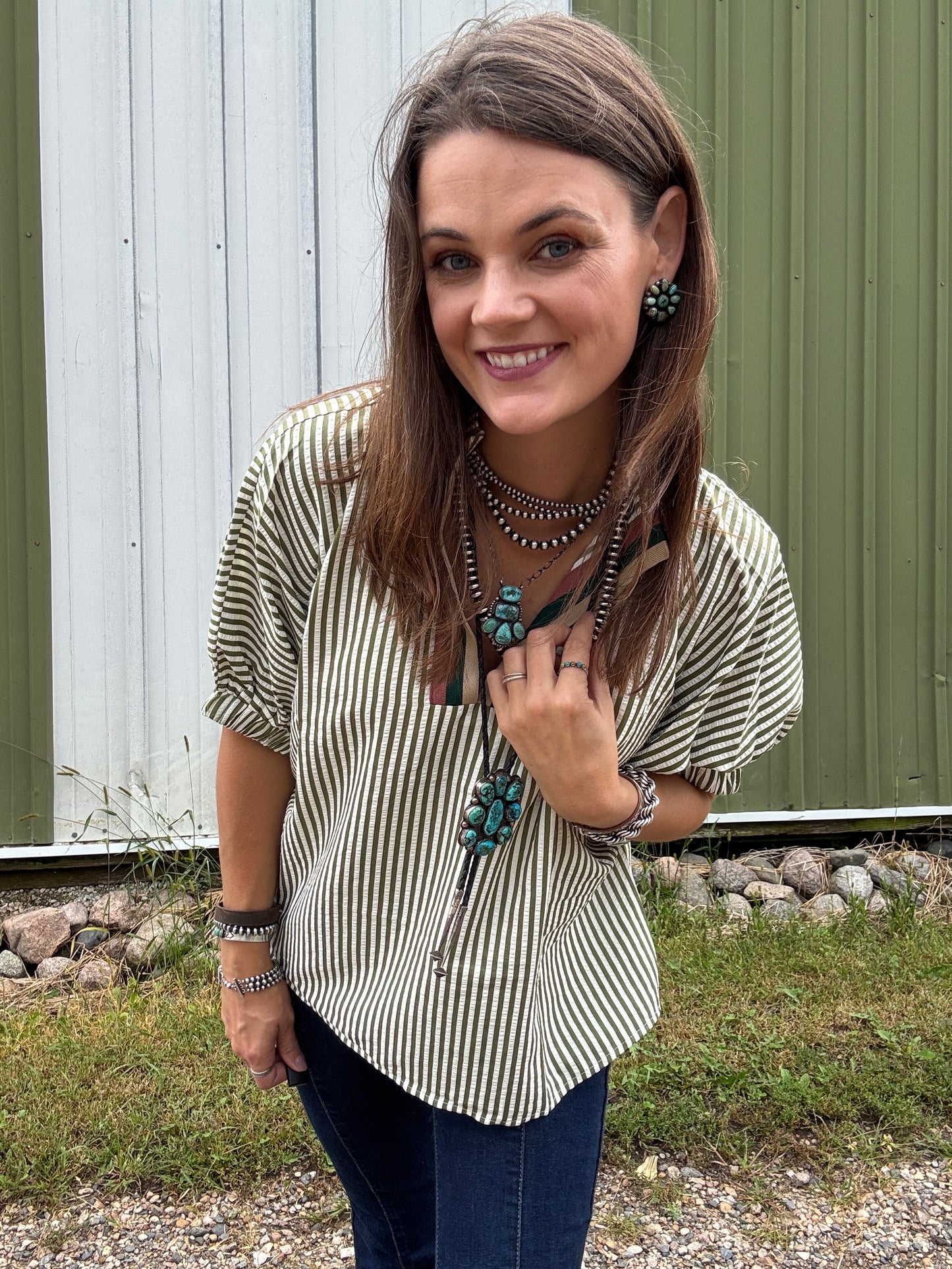 The Sunday Stripes Blouse (Full Size Run)