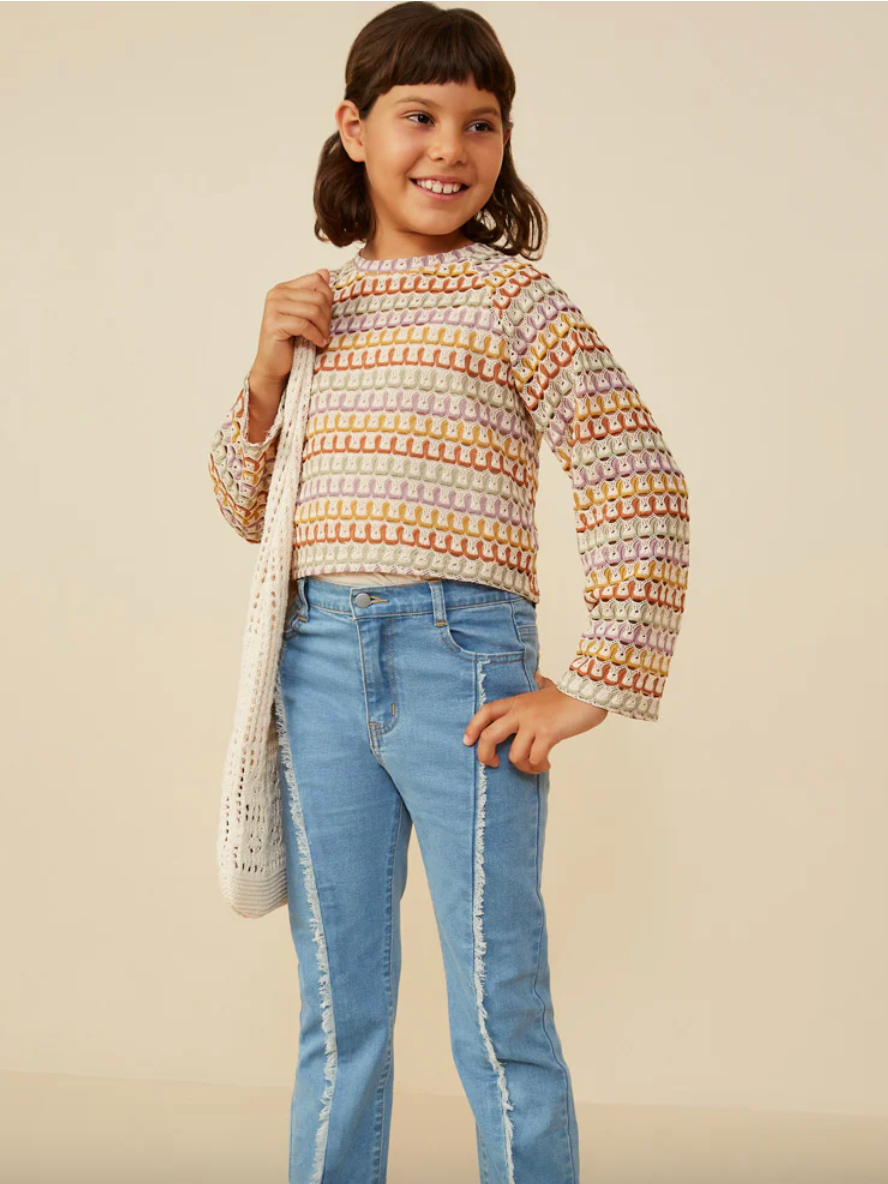 The Mandi Multicolor Loose Knit Relaxed Top