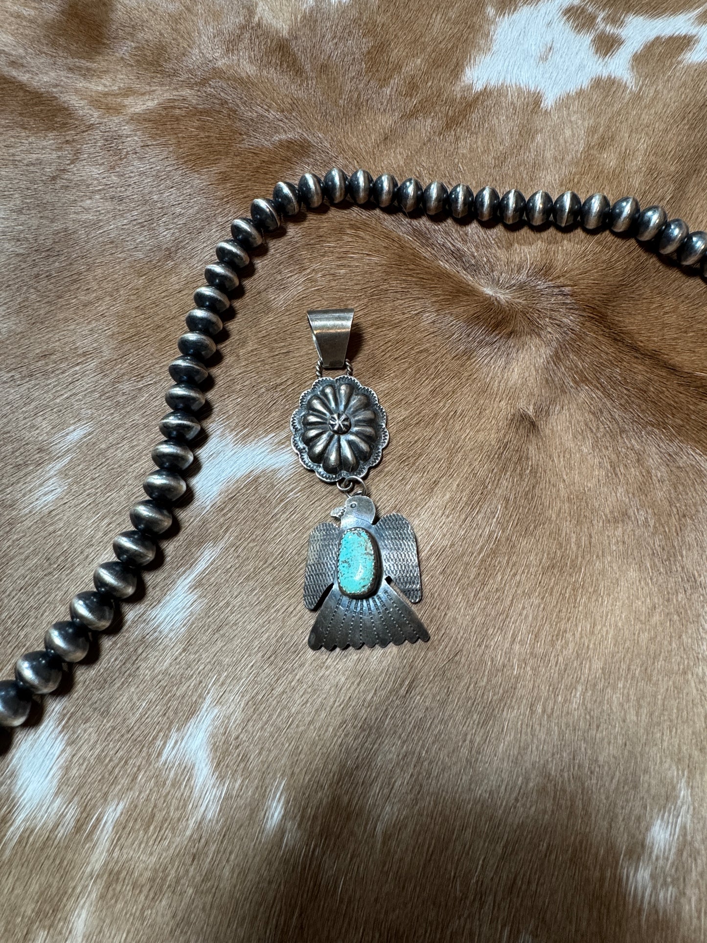 Thunderbird Turquoise Pendant