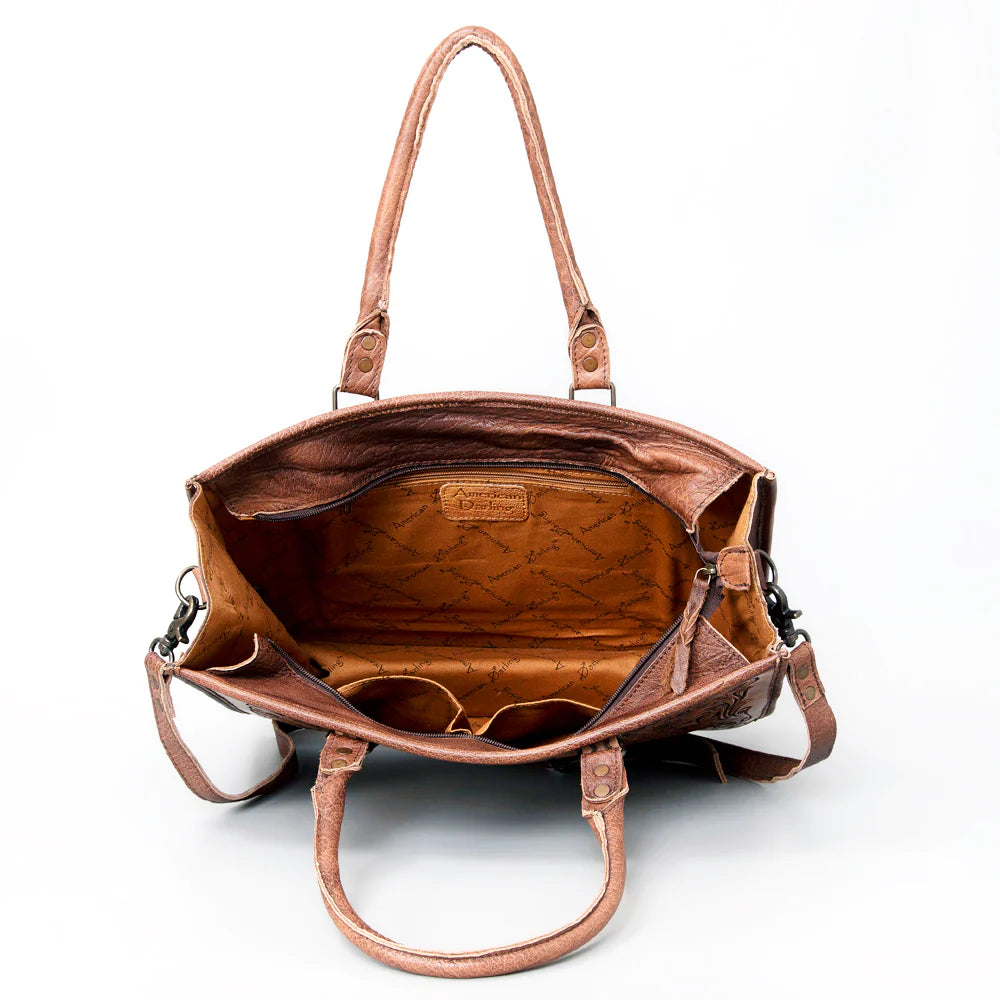 The Georgie Hand Tooled Tote