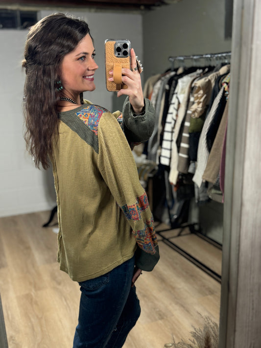 The Toni Textured Rib Knit Top