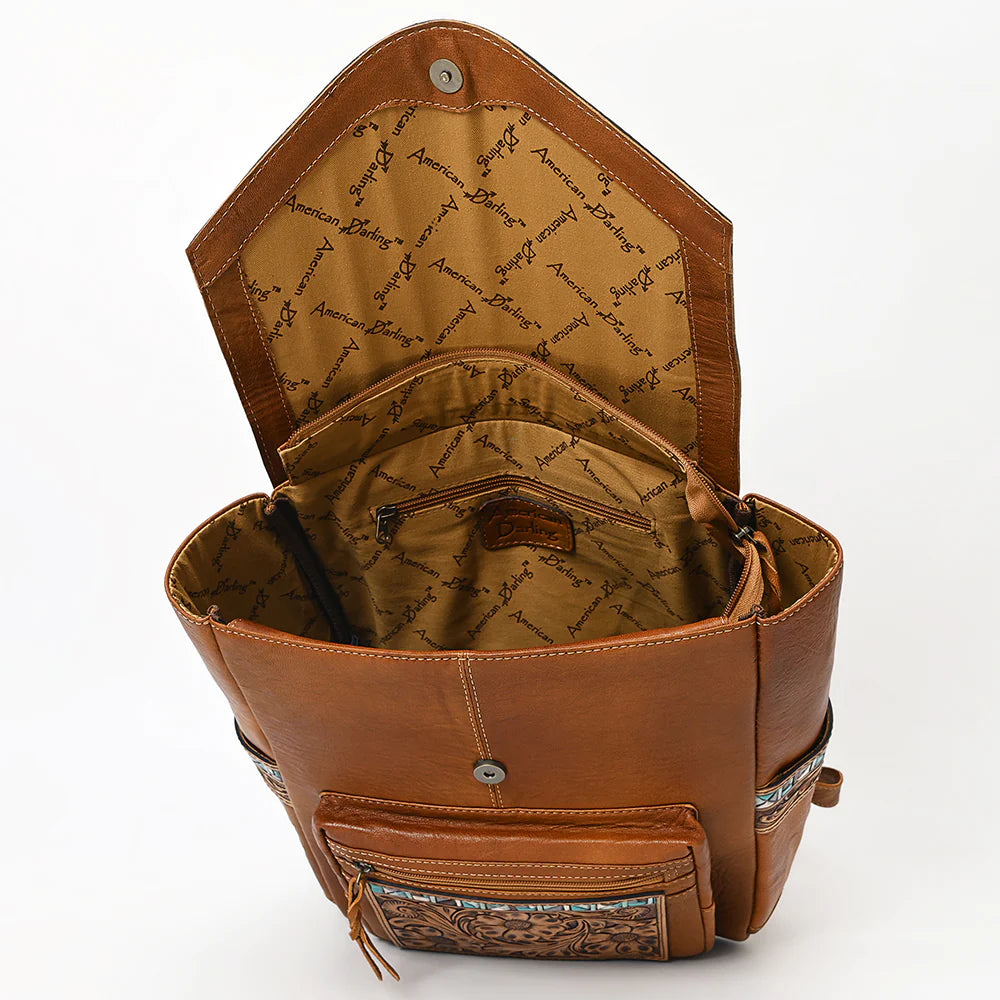 The Tammy Tooled Leather Backpack