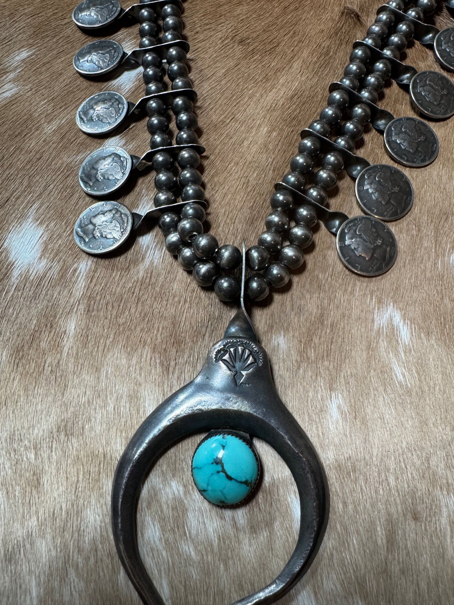 Vintage Squash Blossom Necklace