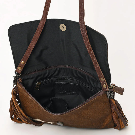 The Hallie Hair on Hide Frine Crossbody