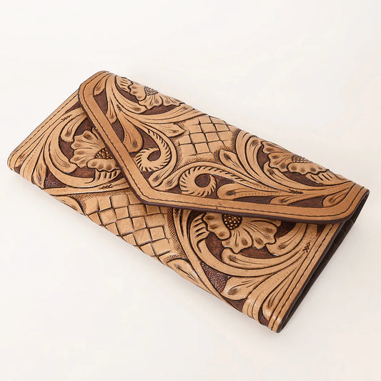 The Sally Snap Front Tooled Wallet