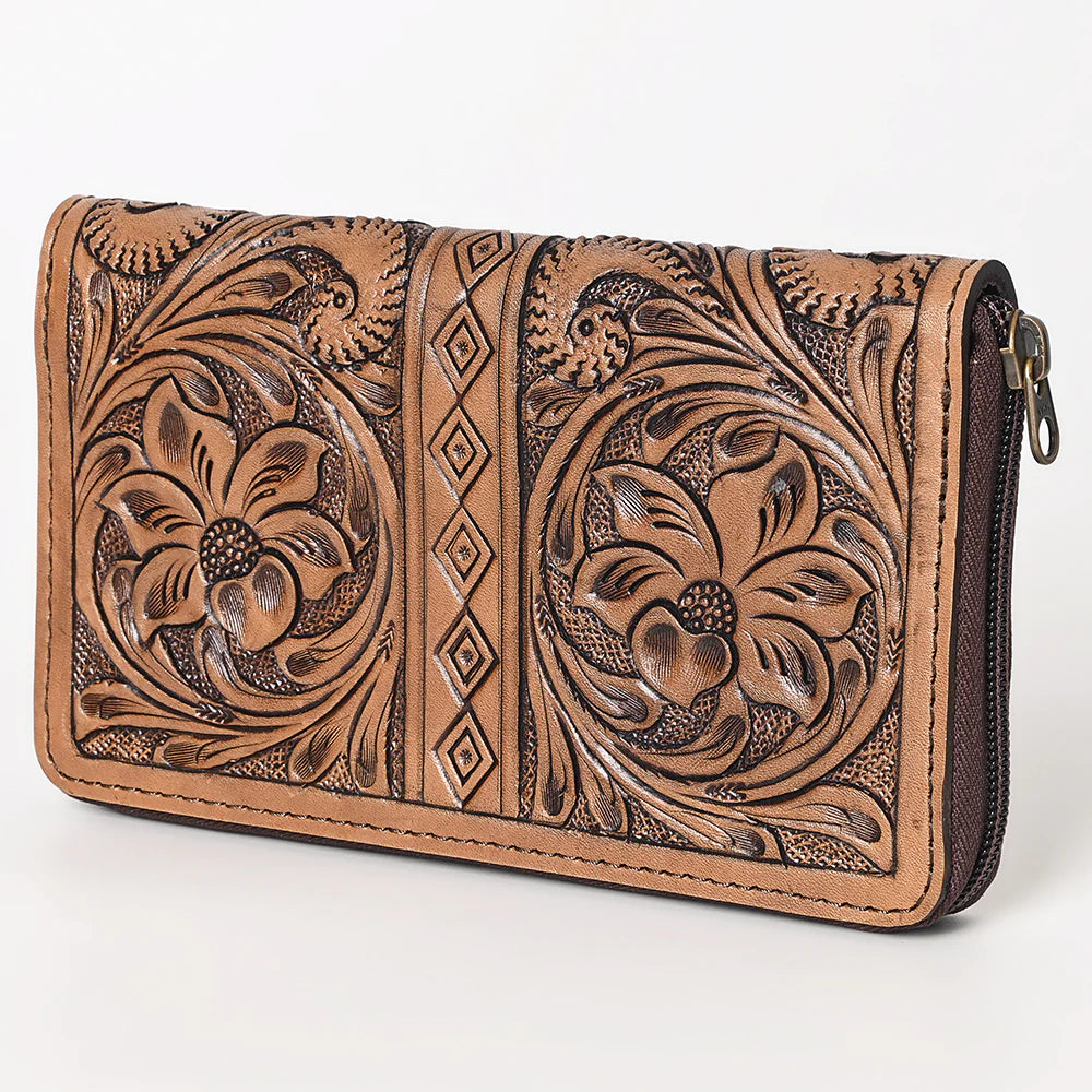 The Ariana Aztec Tooled Wallet