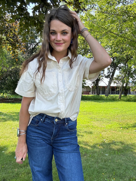 The Cove Eyelet Blouse
