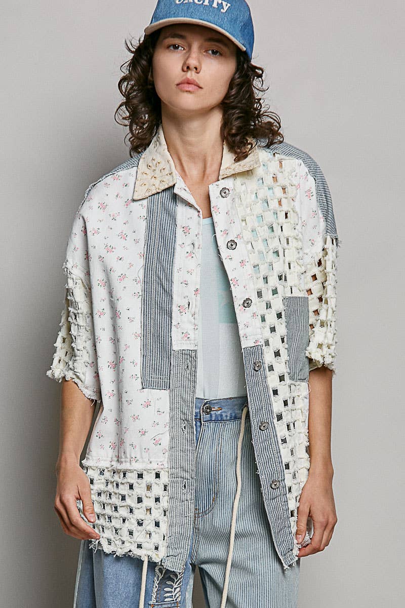 Boho Chic Denim Shacket