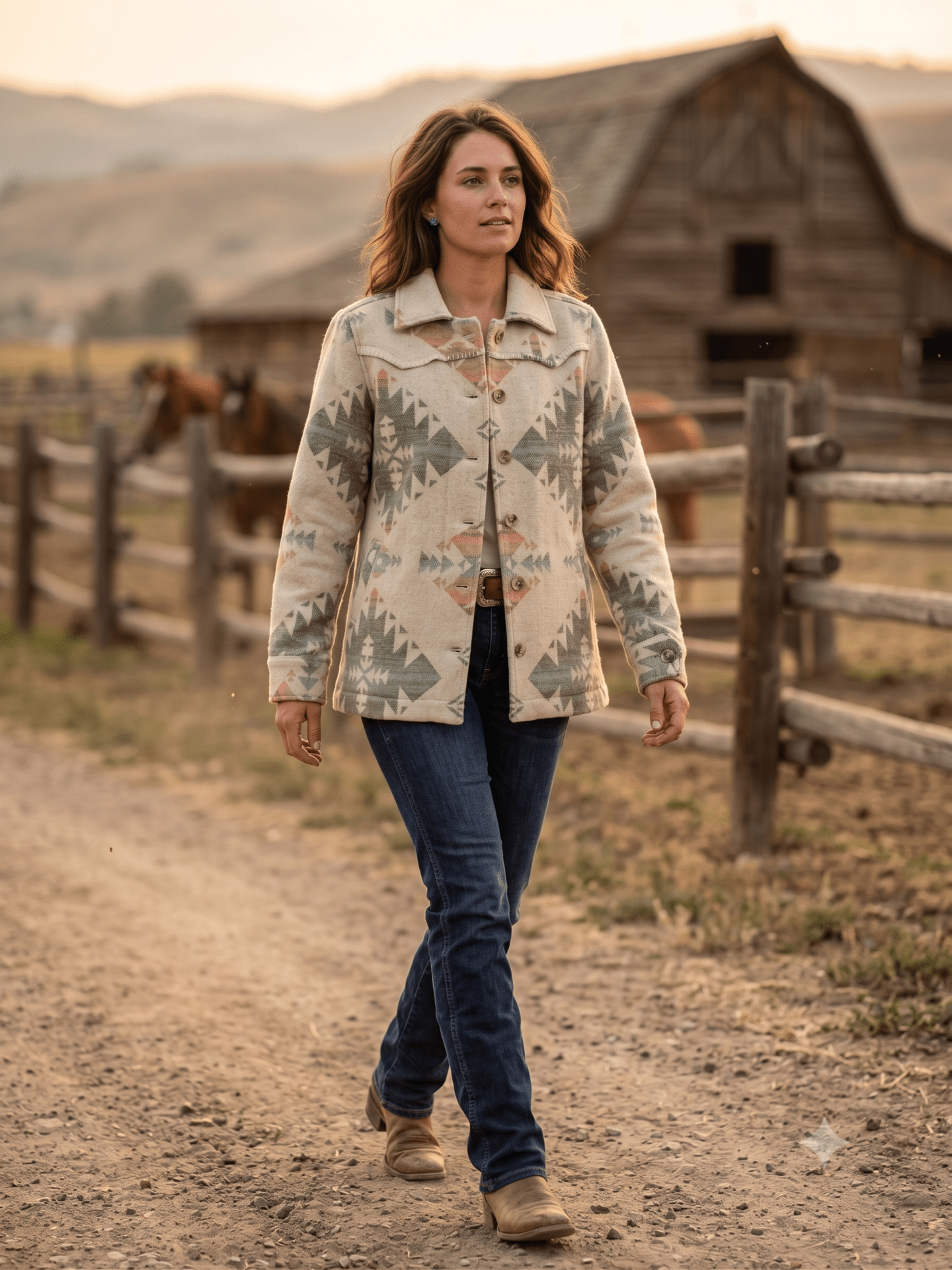 Ladies' Aztec Western Coat