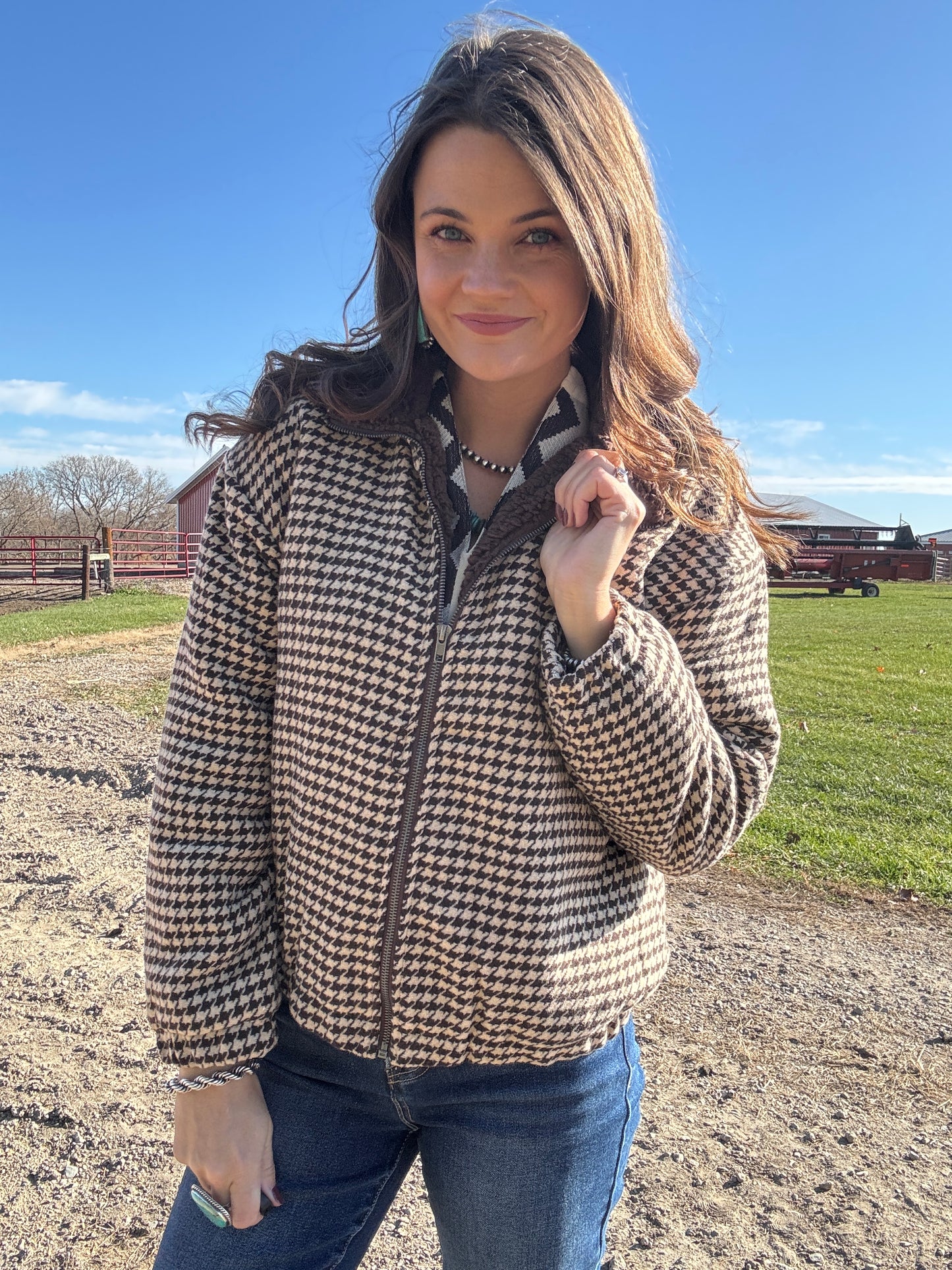 The Heavenly Houndstooth Jacket