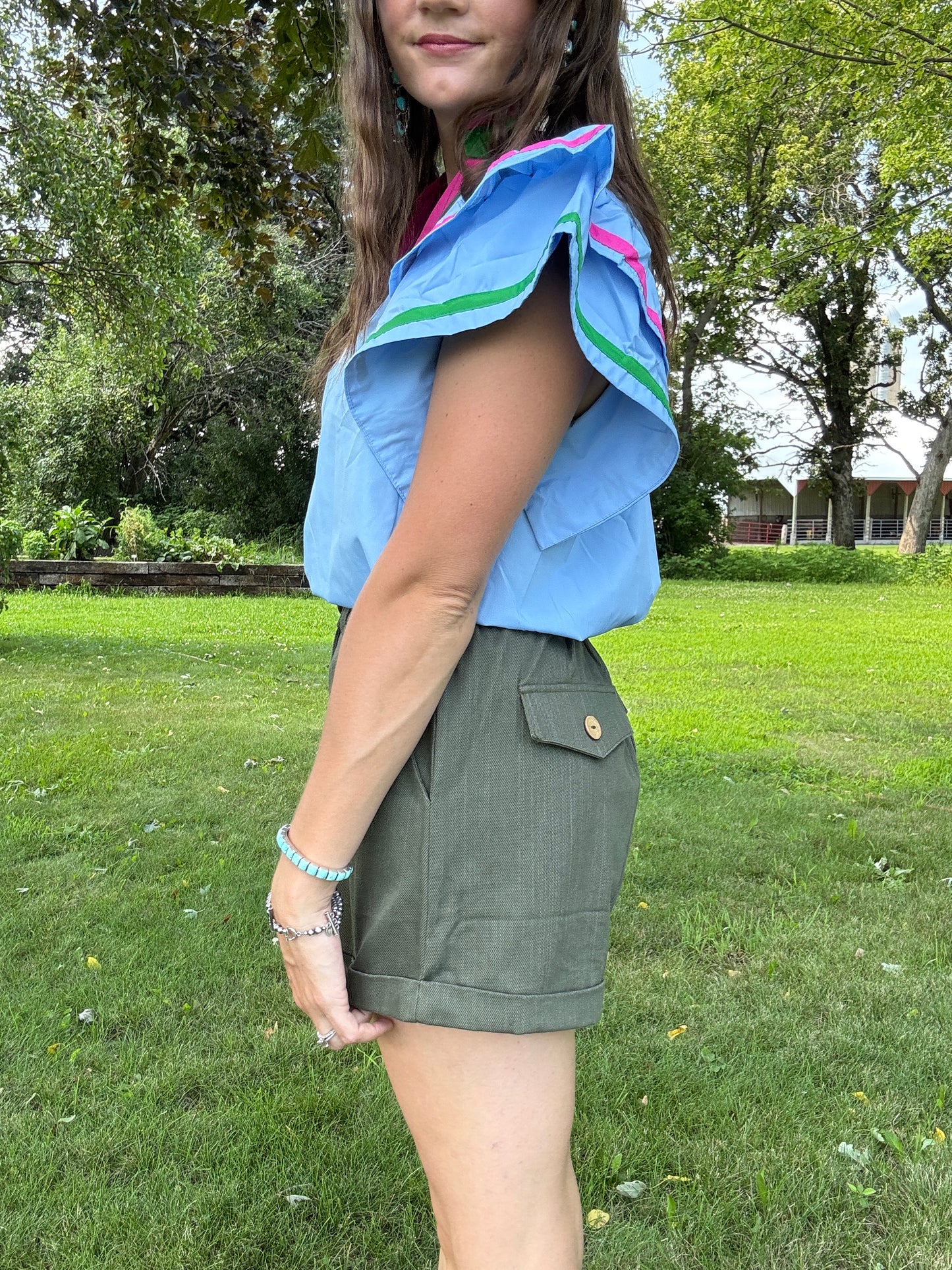 The Jupiter Olive Shorts