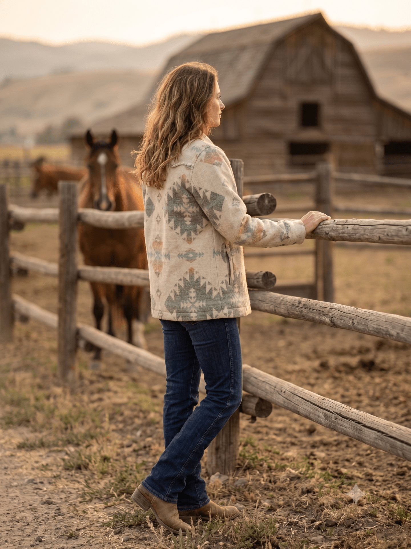 Ladies' Aztec Western Coat