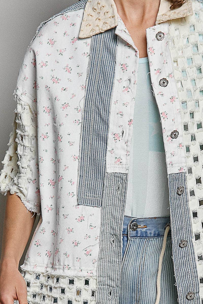 Boho Chic Denim Shacket