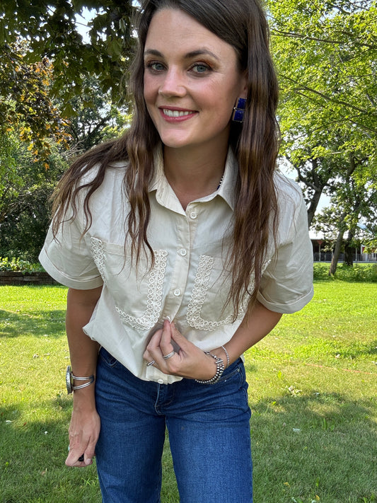 The Cove Eyelet Blouse