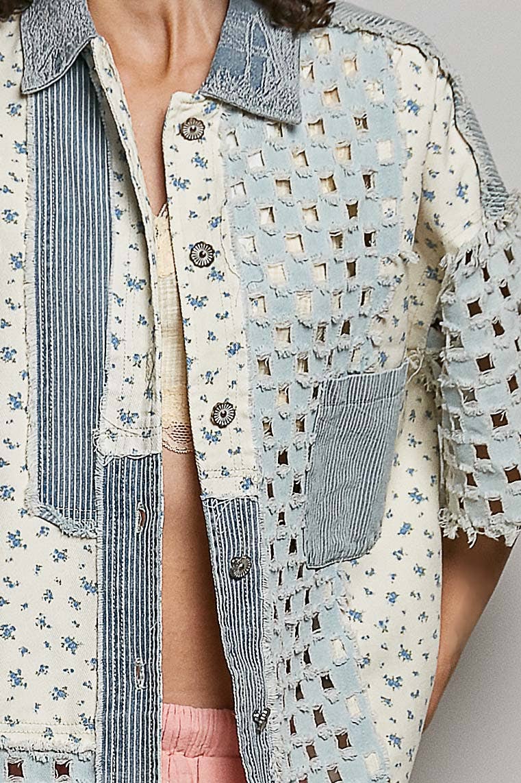 Boho Chic Denim Shacket