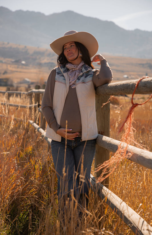 The Ranch Wife Aztec Yoke Vest
