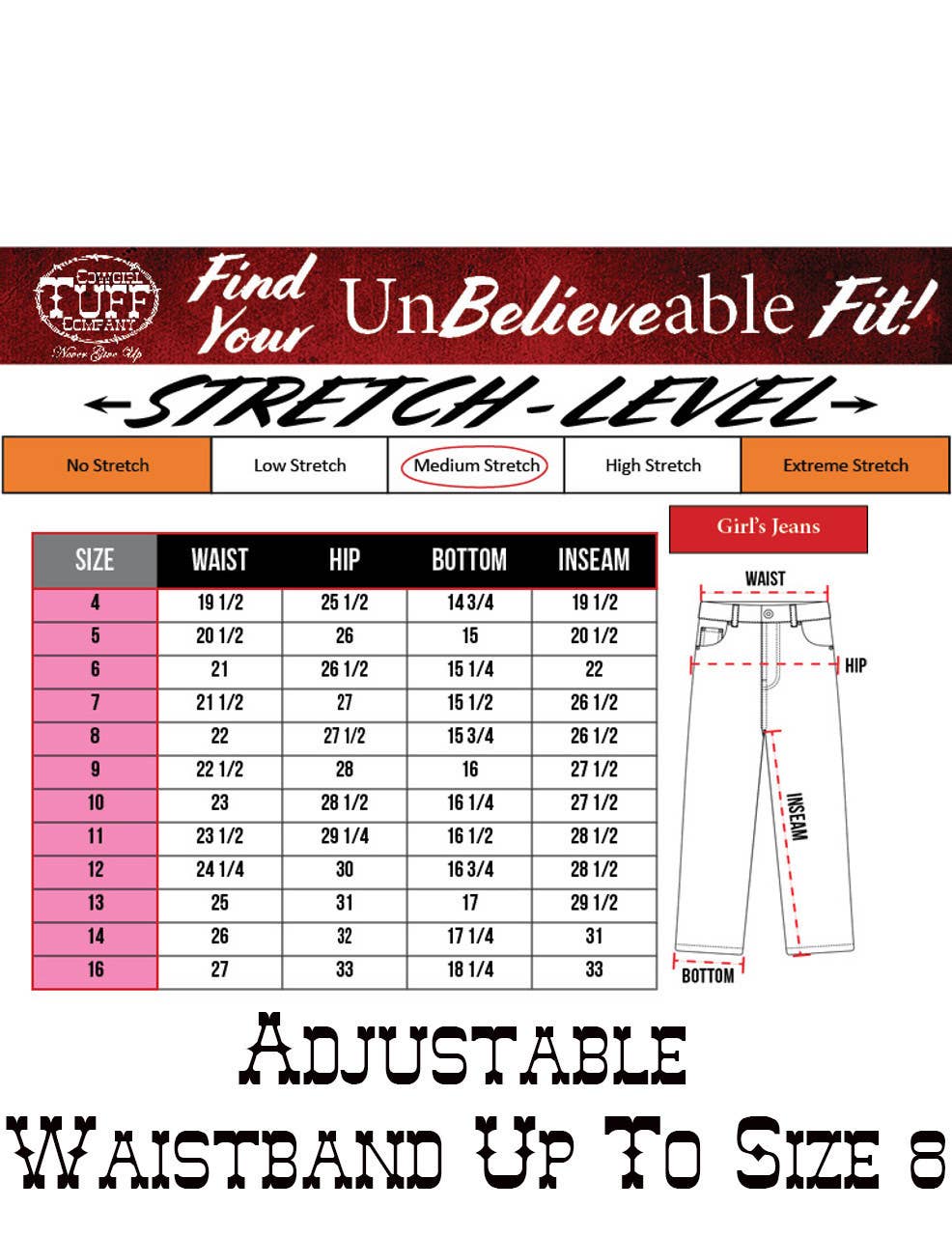 Just Tuff Girl's Trouser