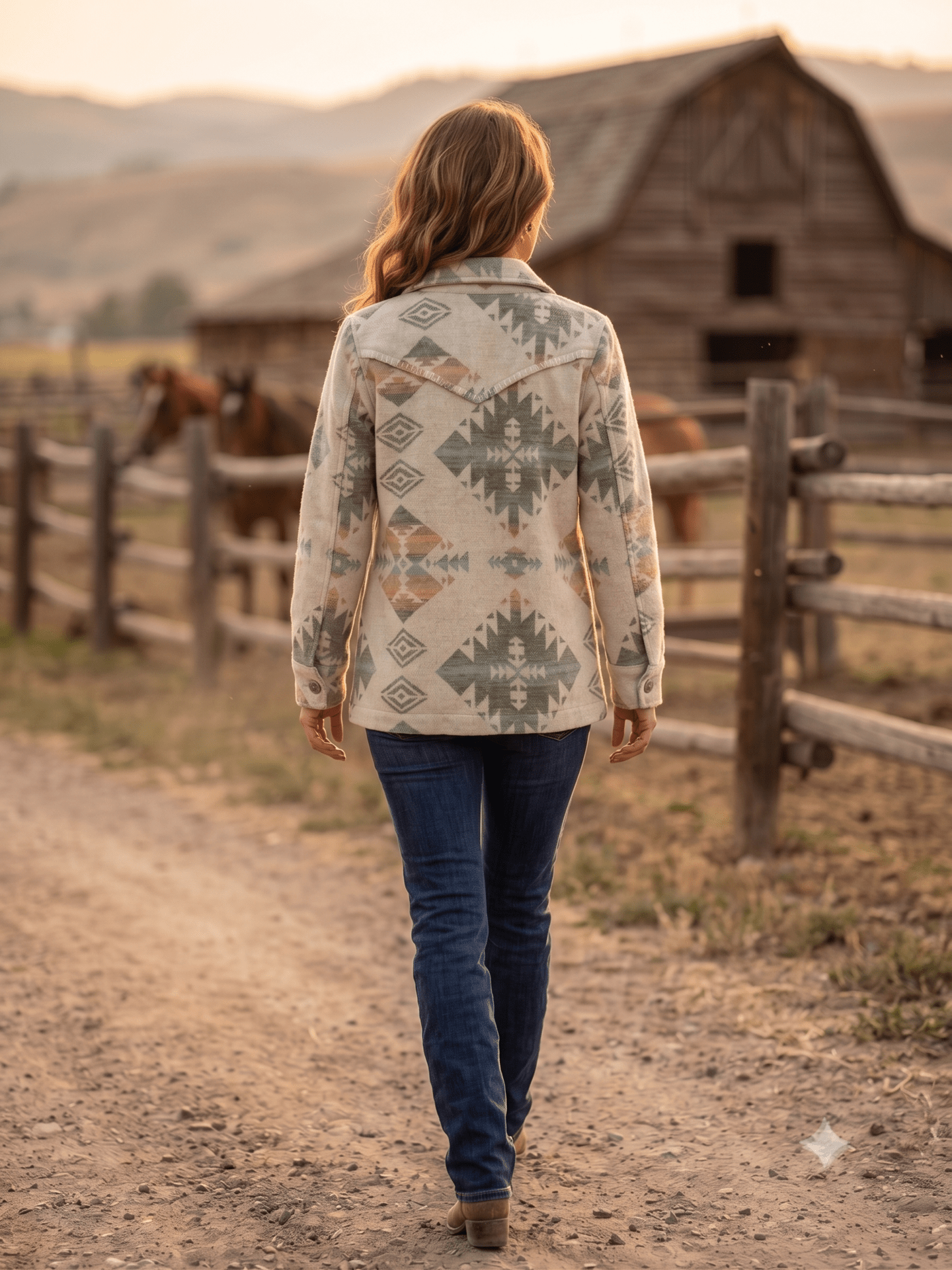 Ladies' Aztec Western Coat