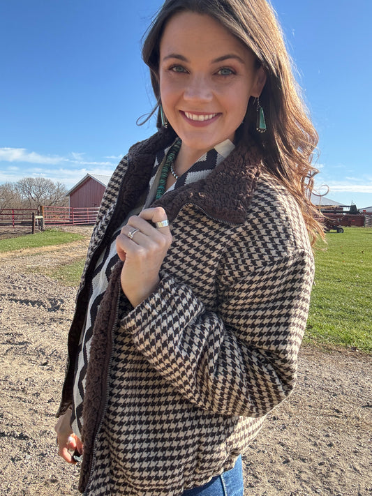 The Heavenly Houndstooth Jacket