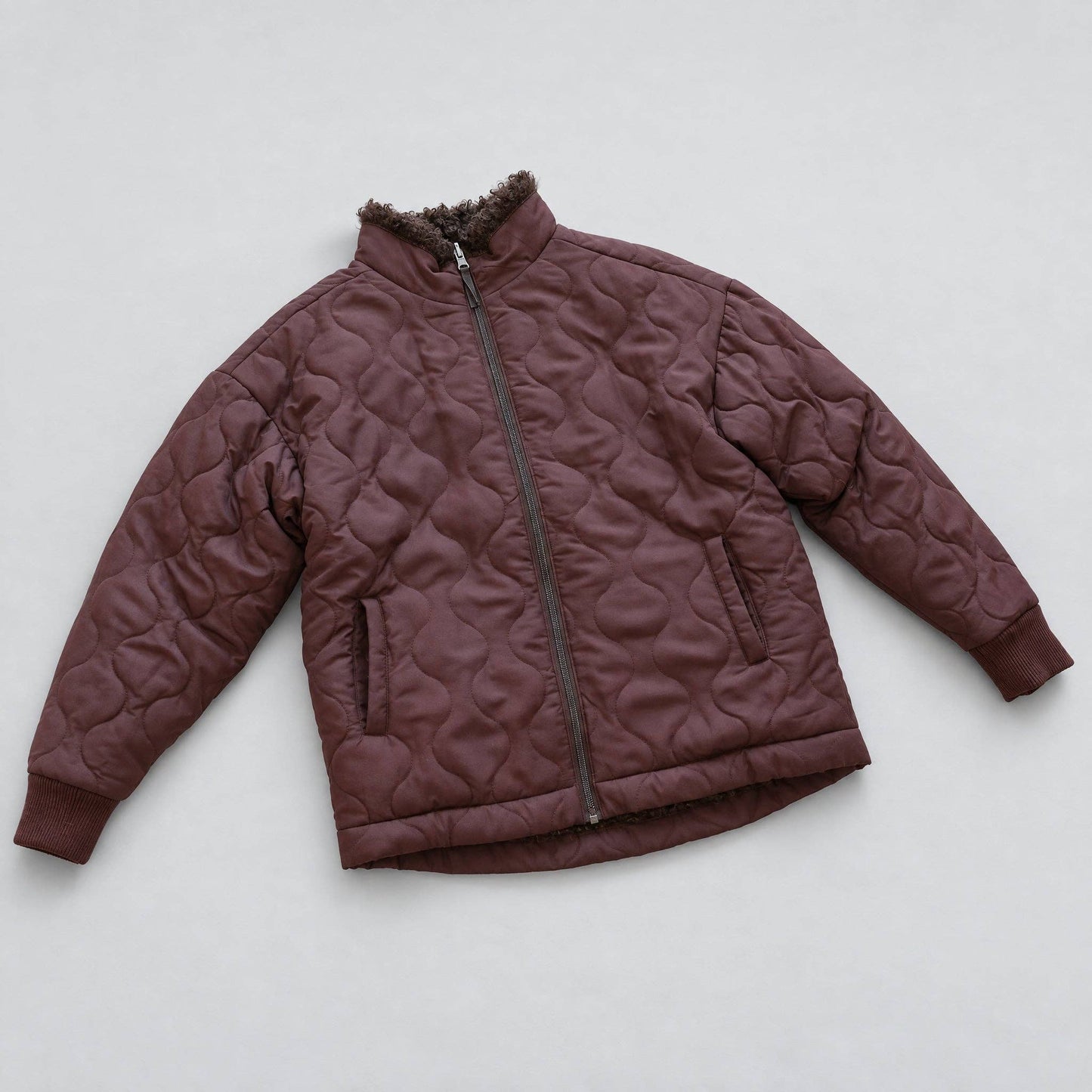 Willow Curly Fleece Reversible Jacket