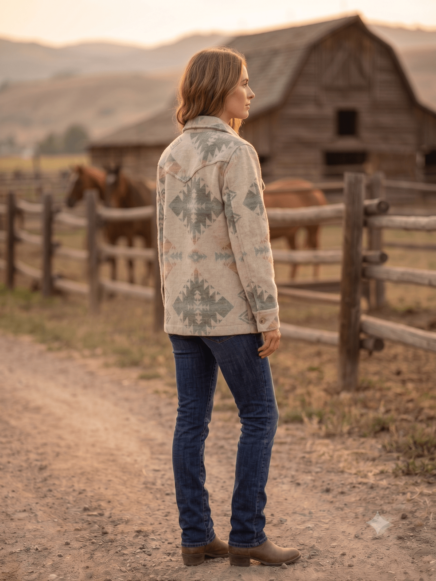 Ladies' Aztec Western Coat