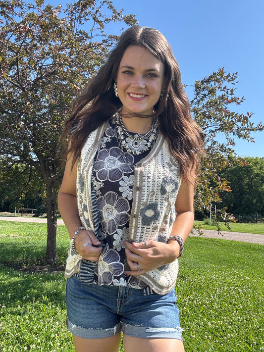 The Mira Crochet Vest