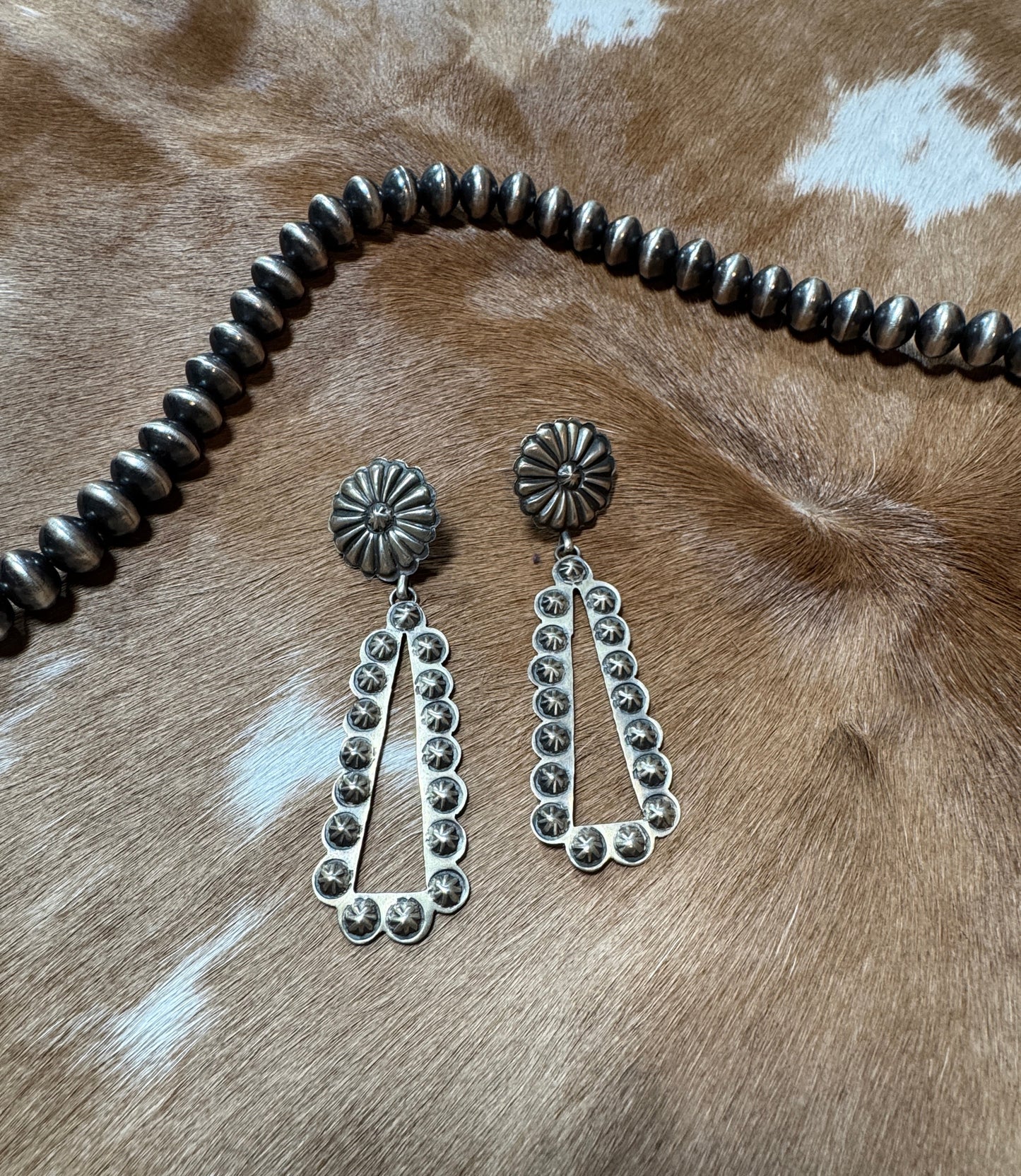 Sterling Dangle Conchos