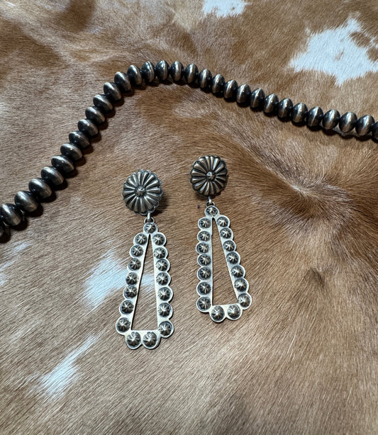 Sterling Dangle Conchos