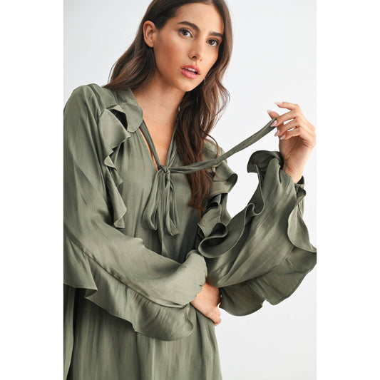 Always Elegant Ruffled Detail Blouse