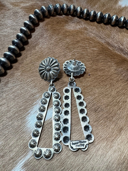 Sterling Dangle Conchos