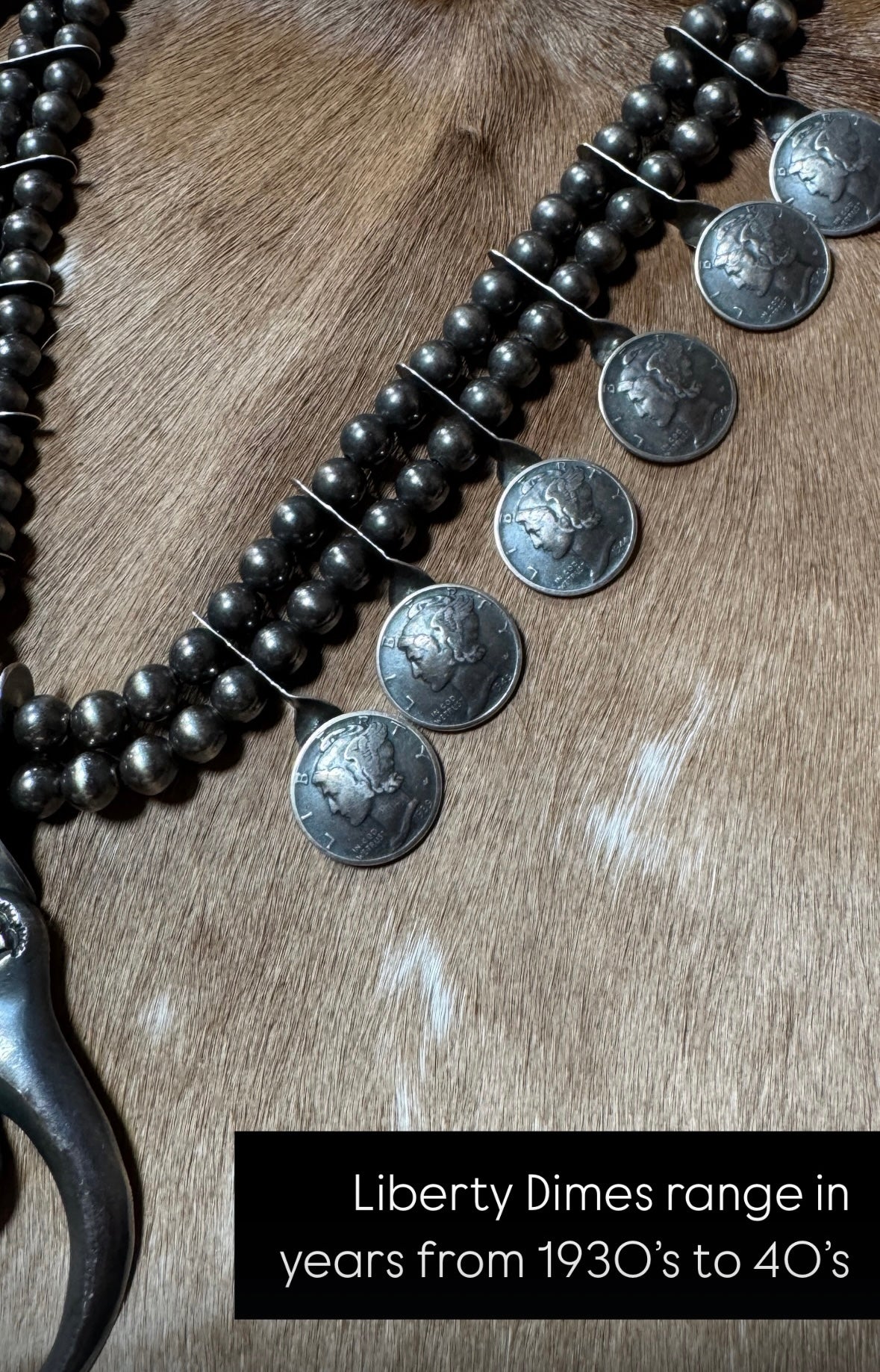 Vintage Squash Blossom Necklace