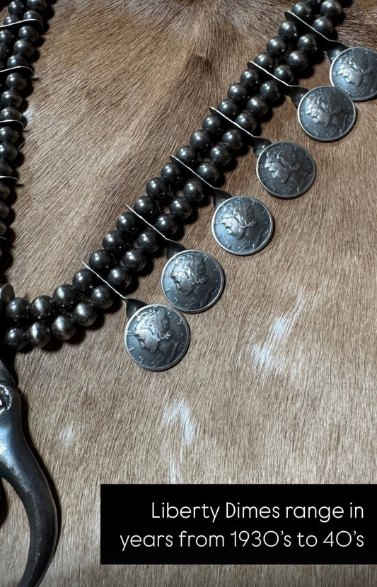 Vintage Squash Blossom Necklace