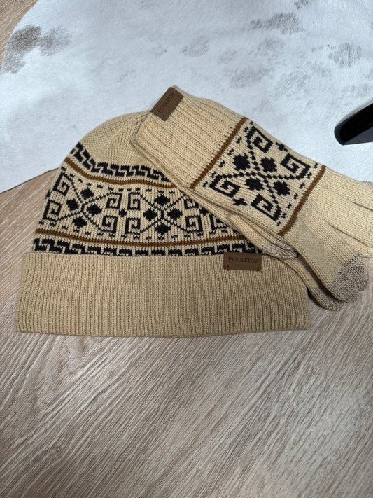 Pendleton Westerley Tan Cold Weather Knit Set