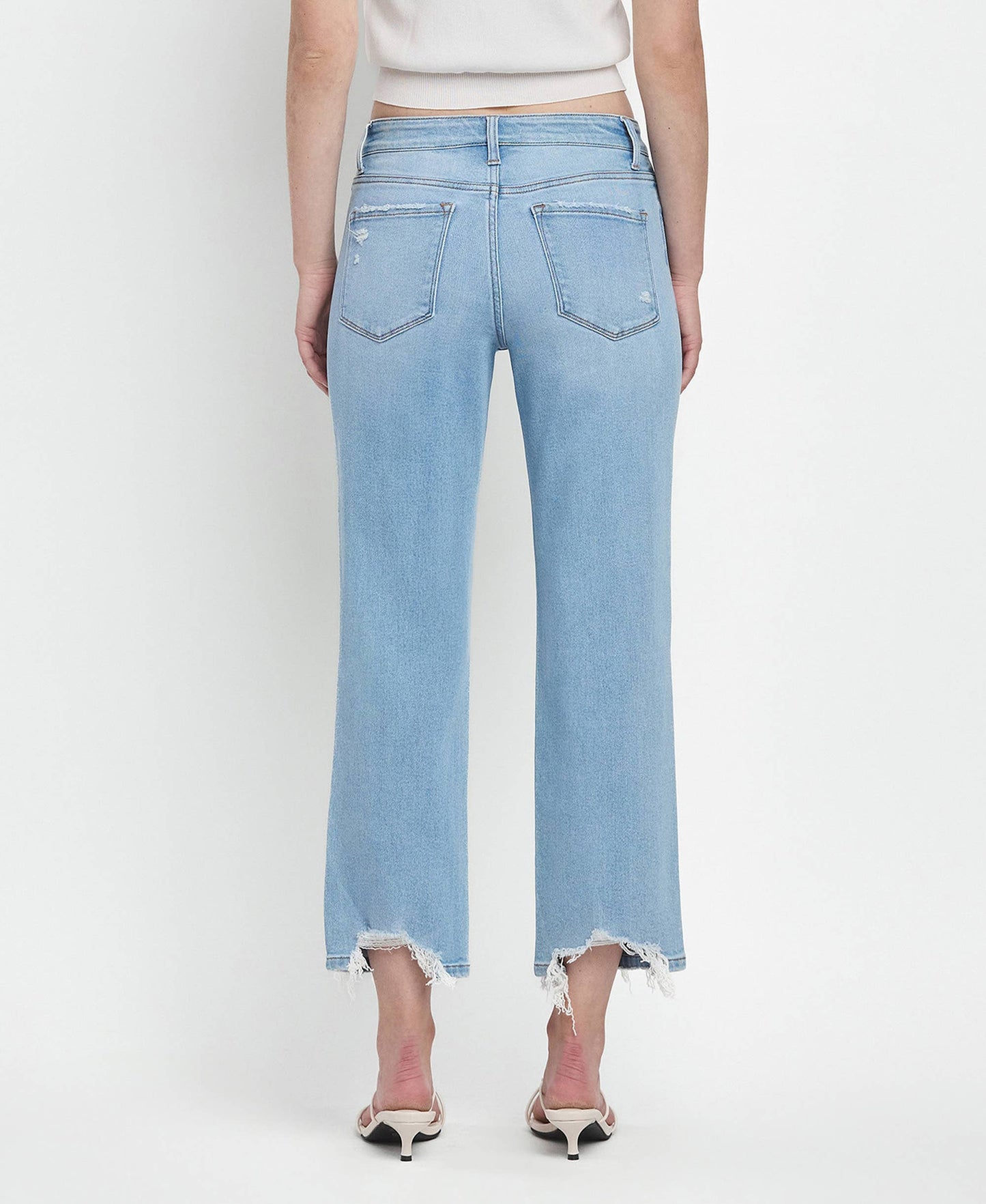 HIGH RISE REGULAR STRAIGHT JEANS T6507