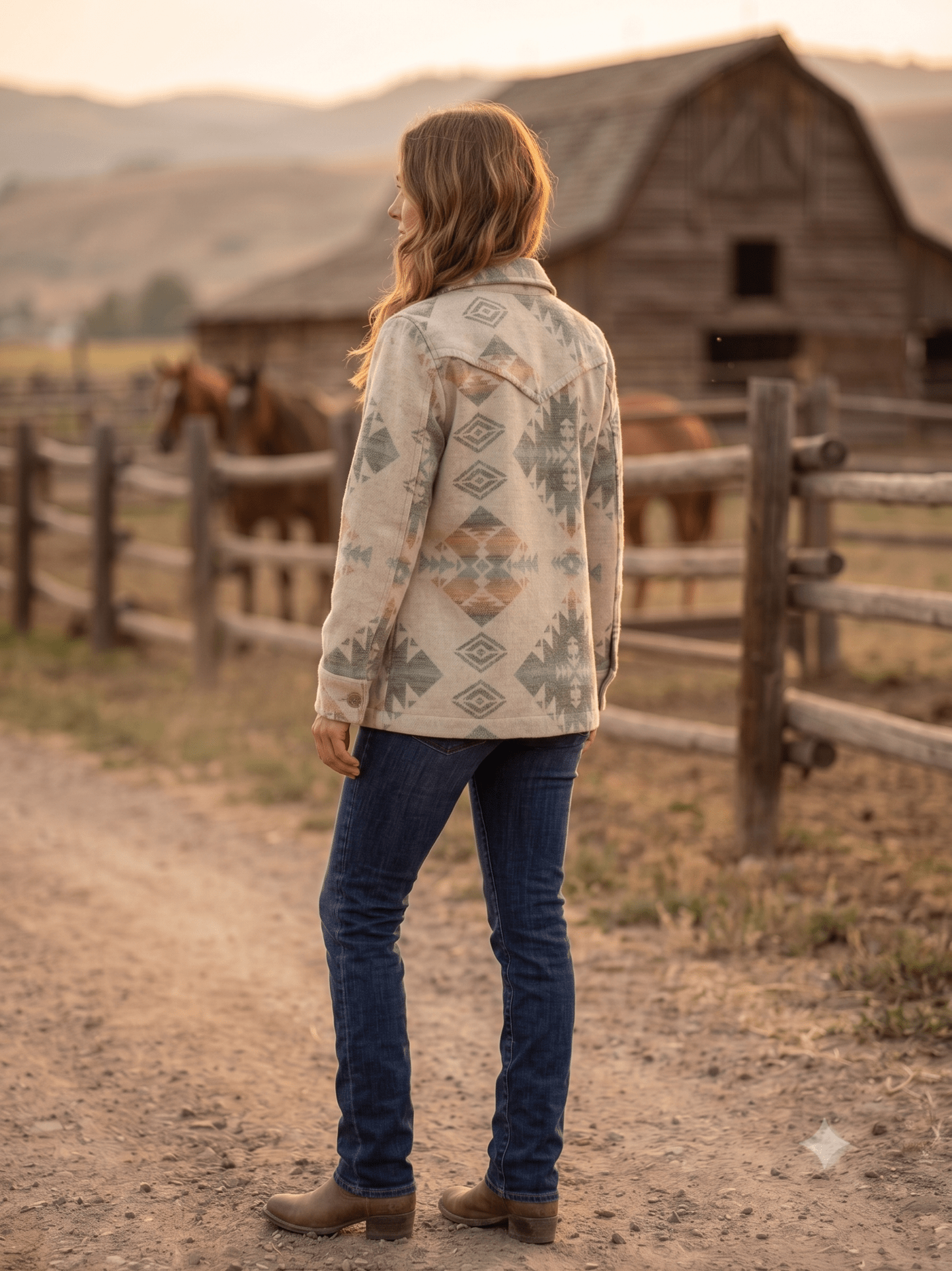Ladies' Aztec Western Coat