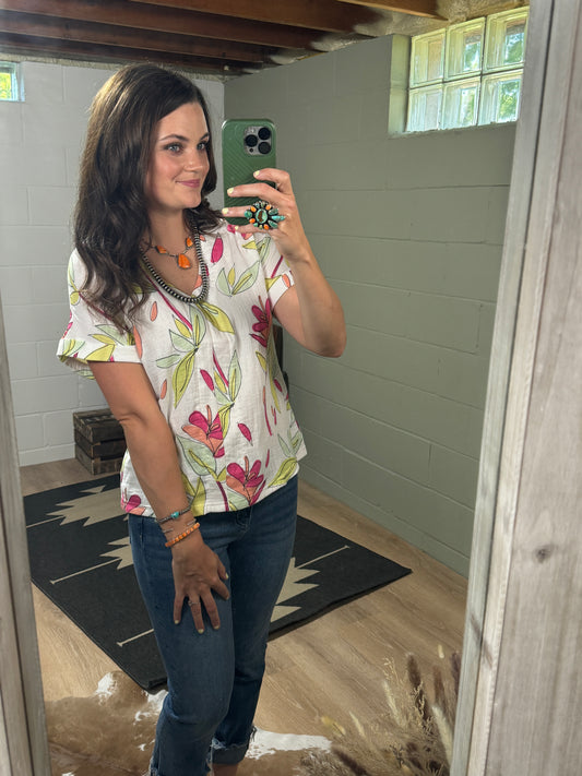 The Haley Fab Floral Blouse