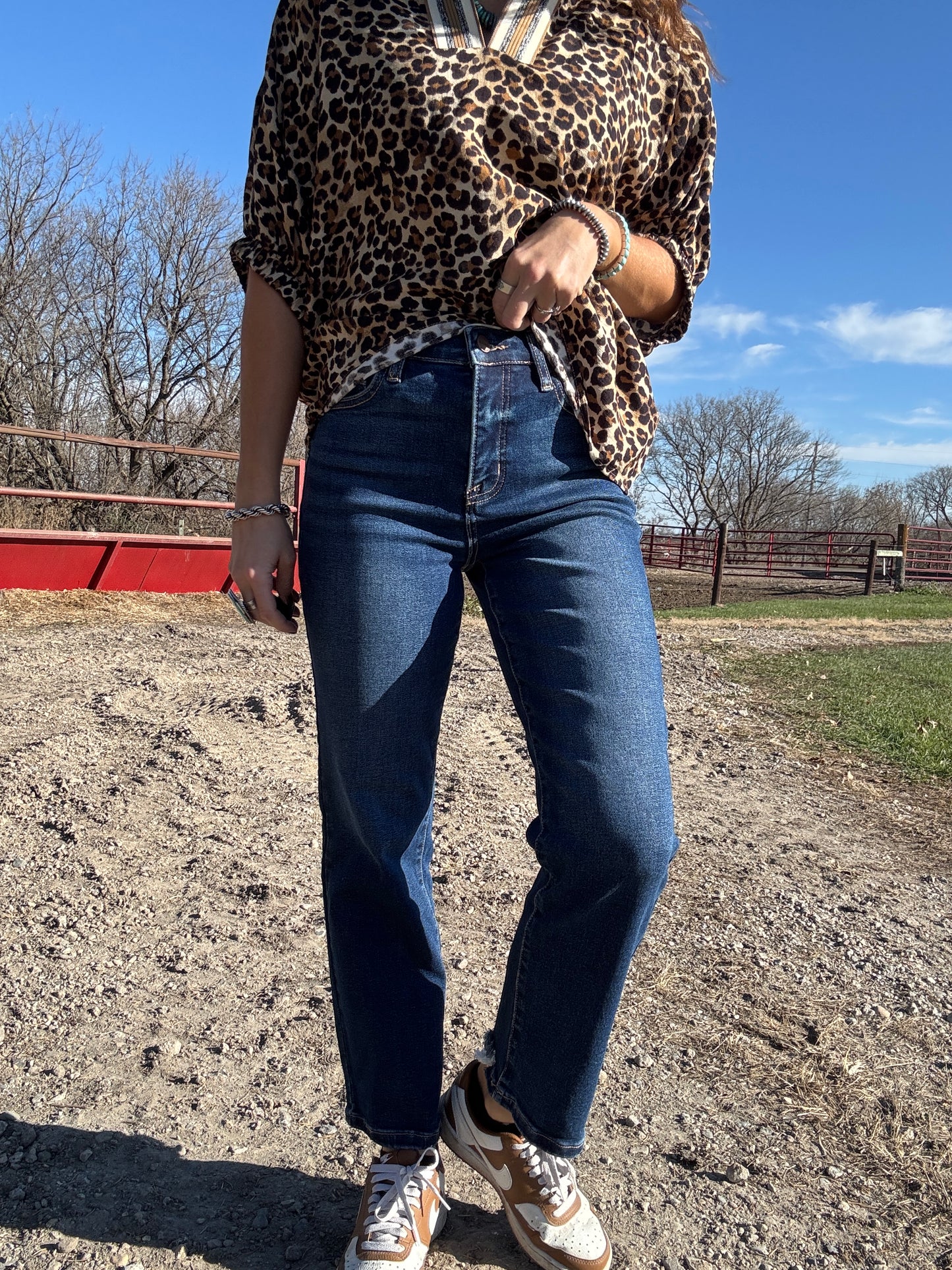 Risen High Rise Ankle Jean