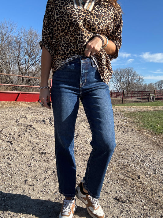 Risen High Rise Ankle Jean