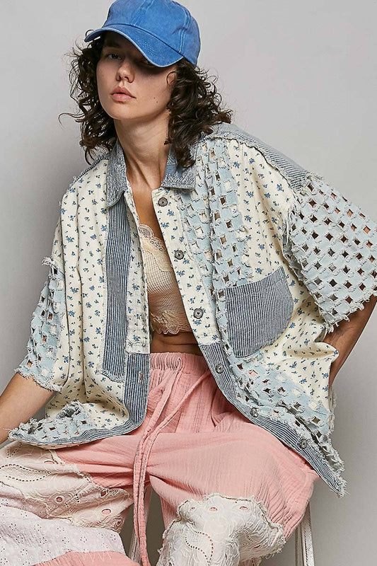 Boho Chic Denim Shacket