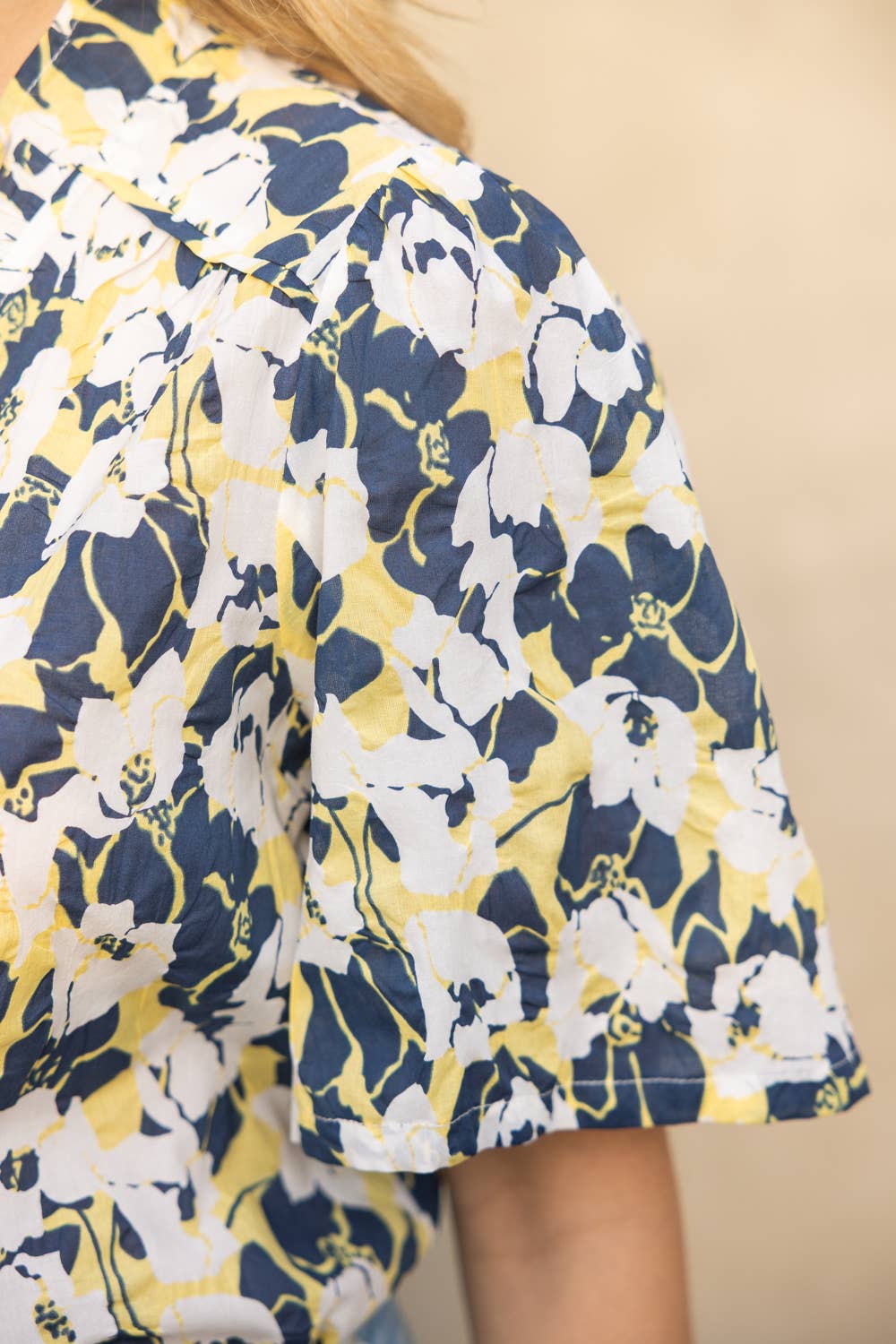 Jackrabbit Floral Ruffled Top